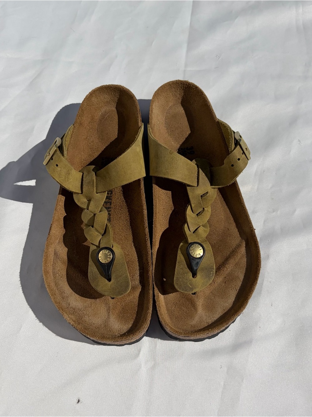 Birkenstock Gizeh Braided Oiled Leather Sandals